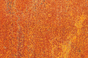Wall Mural - Closeup surface of an old abandoned rusty sheet of metal. Abstract trendy modern rust texture background