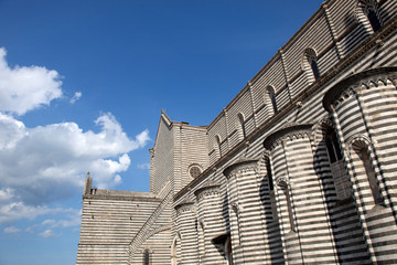 Orvieto (TR), Italy - May 10, 2016: The Orvieto cathedral, Terni, Umbria, Italy