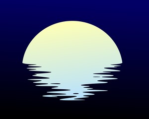 the dawn of the sun in the sea.