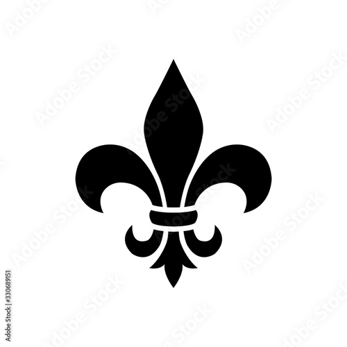Fotografía fleur de lis - ornament icon vector design template