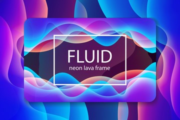 Canvas Print - business template with purple neon effect for multipurpose presentation