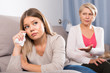 © JackF - mother scolds her adult daughter