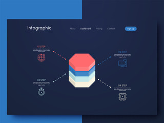 Vector graphic infographics. Template for creating mobile applications, workflow layout, diagram, banner, web design, business infographic reports