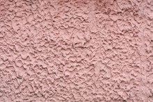 Texture Of Dirty Pink Uneven, Rough Plaster, Abstract Background