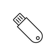 Poster - flashdisk icon template black color editable. flashdisk icon symbol flat vector illustration for gra