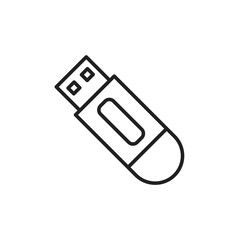 Poster - flashdisk icon template black color editable. flashdisk icon symbol flat vector illustration for gra