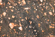 Close- up texture of brown volcanic rock with porphyry structure