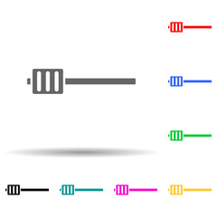 Poster - sound level multi color style icon. Simple thin line, outline vector of web icons for ui and ux, website or mobile application