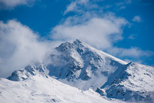 Cime Montuose Delle Alpi Italiane Piene Di Neve