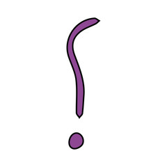 Fototapete - Exclamation mark. Grunge doodle sketch exclamation marks vector. exclamation marks illustration on white background