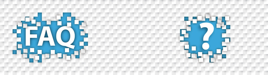 Wall Mural - faq checkered paper headline hole tiles question
