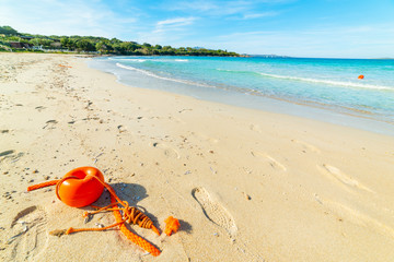 Wall Mural - Life buoy in Rena Bianca beach in