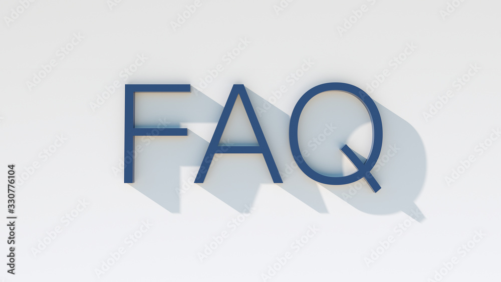 faq app icon against a colored wall - communication concept for contact and service use. copy space for individual text. - obrazy, fototapety, plakaty 