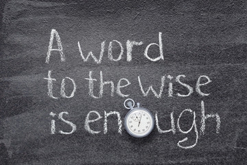 Wall Mural - word is enough watch