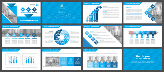 Wall Mural - presentation templates, corporate. elements of infographics for presentation templates. annual repor