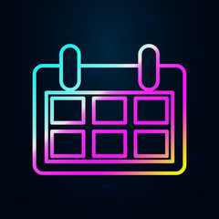 Poster - task manager in nolan style icon. Simple thin line, outline vector of finance and chart icons for ui and ux, website or mobile application