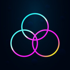 Poster - bubble chart in nolan style icon. Simple thin line, outline vector of finance and chart icons for ui and ux, website or mobile application