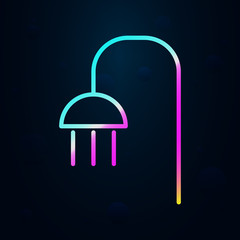 Poster - shower in nolan style icon. Simple thin line, outline vector of hotel icons for ui and ux, website or mobile application