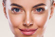 © Utkamandarinka - Eyes lips nose woman perfect healthy skin macro headshot beauty clean skin