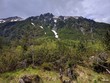 Panoramic view of  Opalony Wierch mountain in Poland in spring
