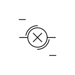 Aufkleber - disconnect, networking icon. simple line, outline vector elements of storage and cloud icons for ui 