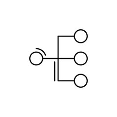 Poster - Connection, circles, networking icon. Simple line, outline vector elements of storage and cloud icons for ui and ux, website or mobile application