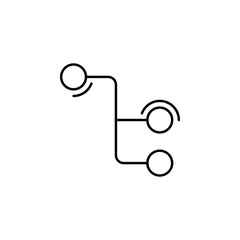 Poster - Connection, circles, networking icon. Simple line, outline vector elements of storage and cloud icons for ui and ux, website or mobile application