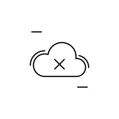 Poster - cloud, lost, networking icon. simple line, outline vector elements of storage and cloud icons for ui