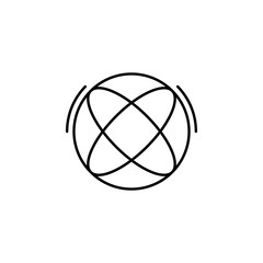 Aufkleber - Earth, global, networking icon. Simple line, outline vector elements of storage and cloud icons for ui and ux, website or mobile application