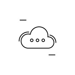 Poster - Cloud, networking icon. Simple line, outline vector elements of storage and cloud icons for ui and ux, website or mobile application