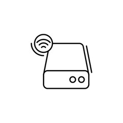 Aufkleber - Hard disc, wifi, networking icon. Simple line, outline vector elements of storage and cloud icons for ui and ux, website or mobile application