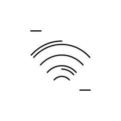 Poster - Wifi, networking icon. Simple line, outline vector elements of storage and cloud icons for ui and ux, website or mobile application
