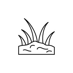 Aufkleber - Spring, grass icon. Simple line, outline vector elements of spring icons for ui and ux, website or mobile application