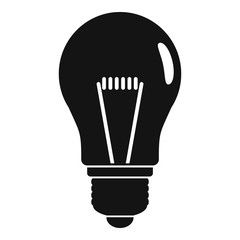 Poster - customer idea bulb icon. simple illustration of customer idea bulb vector icon for web design isolat