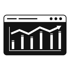 Poster - crm web platform icon. simple illustration of crm web platform vector icon for web design isolated o