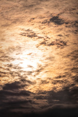 Canvas Print - Natural background. Gray storm clouds