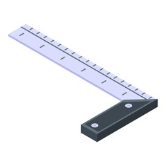 Poster - carpenter angle icon. isometric of carpenter angle vector icon for web design isolated on white back