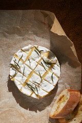 Wall Mural - baked brie with rosemary