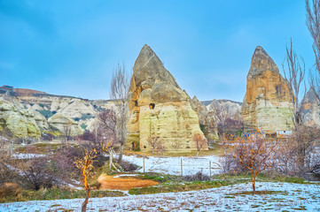 Sticker - Explore Cappadocia fairy chimney rocks, Goreme, Turkey