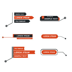 Leinwandbilder - Digital callouts, footnotes. Layout for links and digital information. Source for advertising. Set of HUD. Vector illustration. Futuristic hud frame red png.