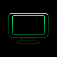 Poster - Monitor nolan icon. Simple thin line, outline vector of computer hardware icons for ui and ux, website or mobile application