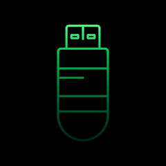 Aufkleber - Flash card nolan icon. Simple thin line, outline vector of computer hardware icons for ui and ux, website or mobile application