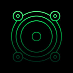 Poster - Acoustics nolan icon. Simple thin line, outline vector of computer hardware icons for ui and ux, website or mobile application