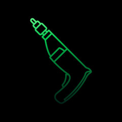 Poster - Drill nolan icon. Simple thin line, outline vector of construction tools icons for ui and ux, website or mobile application