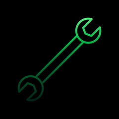 Poster - Adjustable wrench nolan icon. Simple thin line, outline vector of construction tools icons for ui and ux, website or mobile application