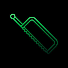 Poster - Metal saw nolan icon. Simple thin line, outline vector of construction tools icons for ui and ux, website or mobile application