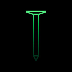 Poster - Carpenter nail nolan icon. Simple thin line, outline vector of construction tools icons for ui and ux, website or mobile application