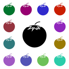 Poster - Fruit, tomato, vegetable multi color style icon. Simple glyph, flat vector of ecology icons for ui and ux, website or mobile application