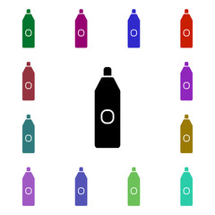 Poster - Bottle, drink, plastic multi color style icon. Simple glyph, flat vector of ecology icons for ui and ux, website or mobile application