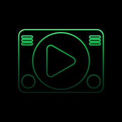 Poster - Game console nolan icon. Simple thin line, outline vector of gaming icons for ui and ux, website or mobile application